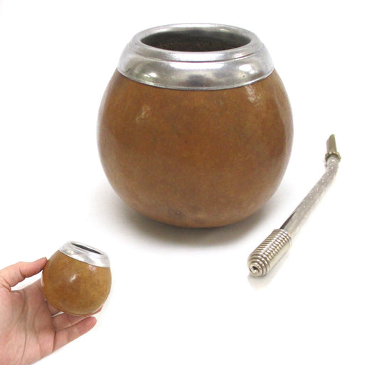 Argentina Mate Gourd Straw Cup Gourd Yerba Mate Bombilla Gaucho Drinking Kit