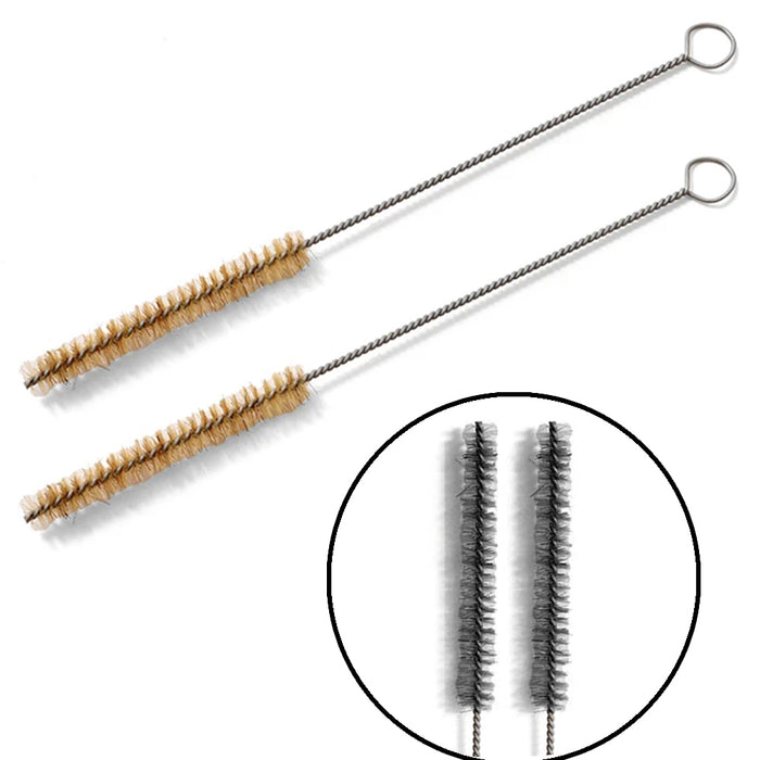 2 x Straw Cleaner Straw  Chenille Stems Pipe Stick Metal Cleaning Brush Limpia Bombilla 2 UNITS ships from USA