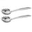 2x Stainless Steel Pasta Server Spaghetti Spoon Fork Kitchen Utensil Noodle Claw