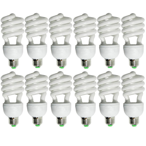 12 Light Bulbs Spiral 32W Replacement Energy Saving 110V Lamp Home Extra Bright