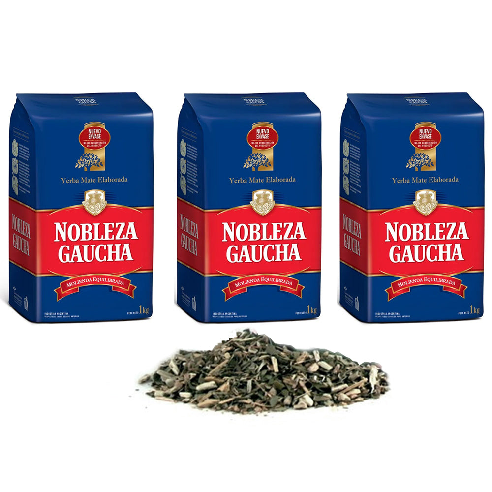 Yerba Mate Nobleza Gaucha 3 Kg Argentina Tea 6.6 lb Loose Herbal Bag Detox !!