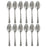 12 Silver Dinner Spoons Stainless Steel Dessert Utensil Silverware Flatware Home