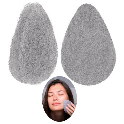 64 Pc Charcoal Infused Exfoliating Pads Skin Face Scrubber Sponges Facial Buff