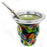 Design Mate Gourd Tea Glass Cup Bombilla Straw Herb Drink Kit Set 32371