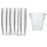 120 Disposable Mini Shot Glasses Clear Hard Plastic 1 Oz Bar Party Cups Catering