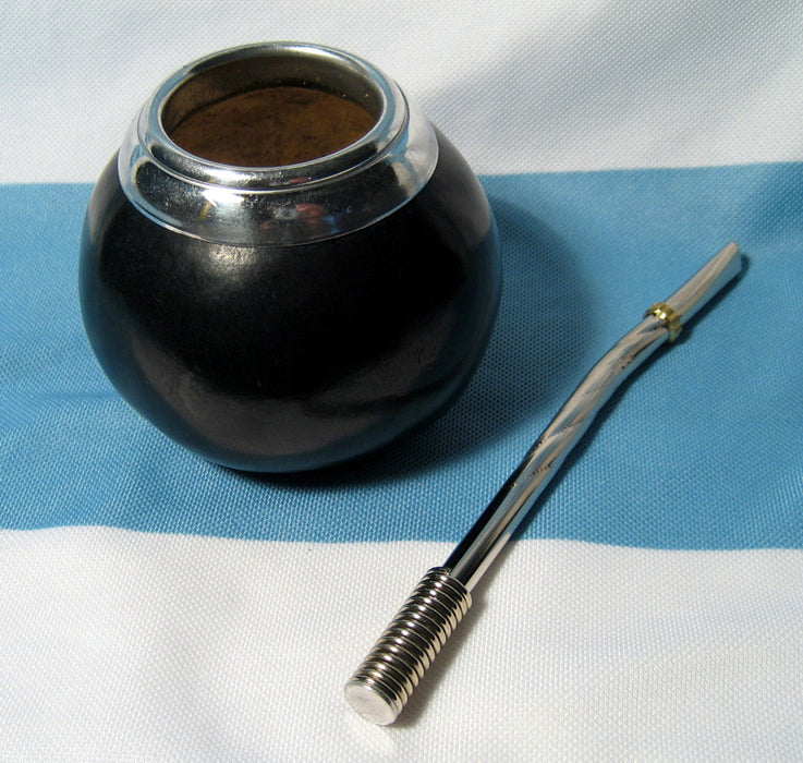Yerba Mate Gourd Set Handmade Classic Mate Cup Bombilla Straw Argentina Drink