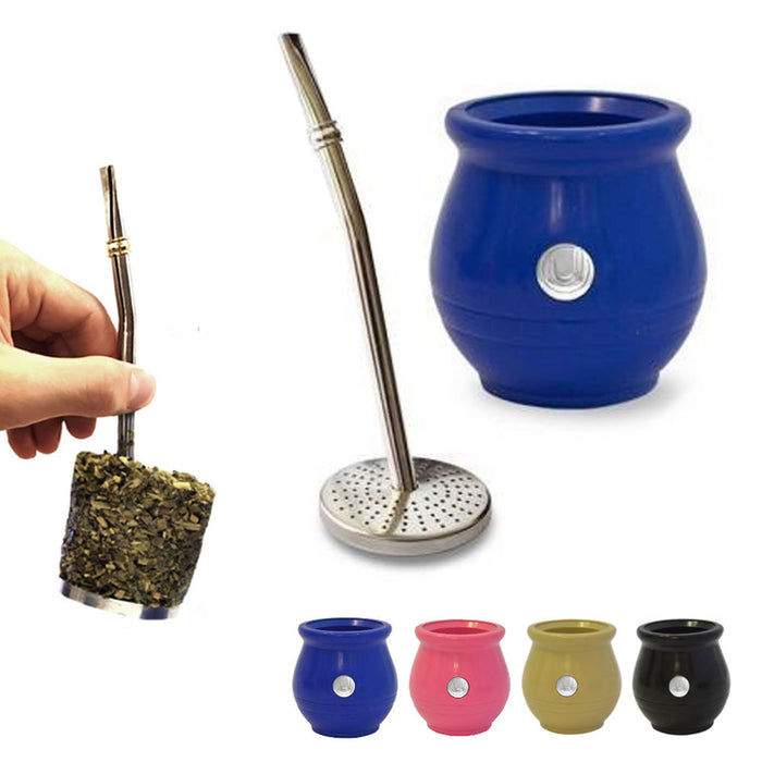 Mate Gourd Stainless Steel Straw Bombilla Filter Herb Yerba Remover Drinking Tea