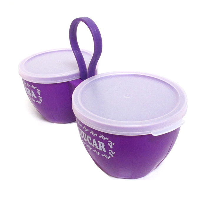 1 Set Yerba Mate Azucar Sugar Container Tea Canister Storage Jar Lid Carafe New