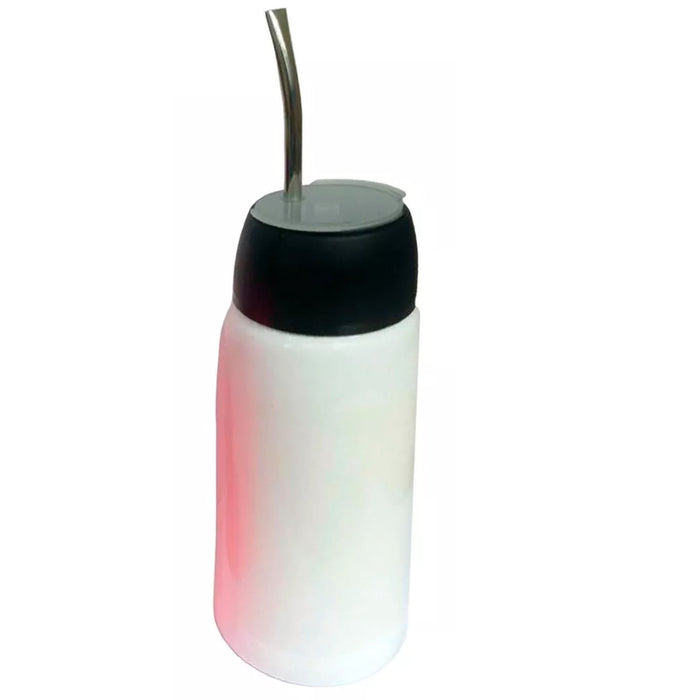 Matelisto Portable Mate Cup Bottle With Straw Bombilla Thermo Keeps Water Warm !