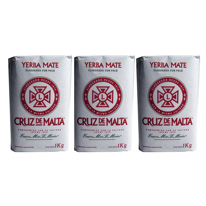 Yerba Mate Cruz de Malta x 3 KG Argentina Tea Bag Herbal Natural Drink 6.6 lb !!