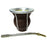 Drink Tea on a Glass Cup leather covered with Straw 9339